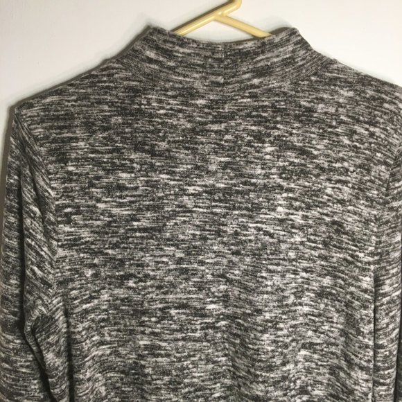 Women's Express Grey Moc Turtleneck Dress Shirt - Grey - Size XL/TG - Picture 7 of 7